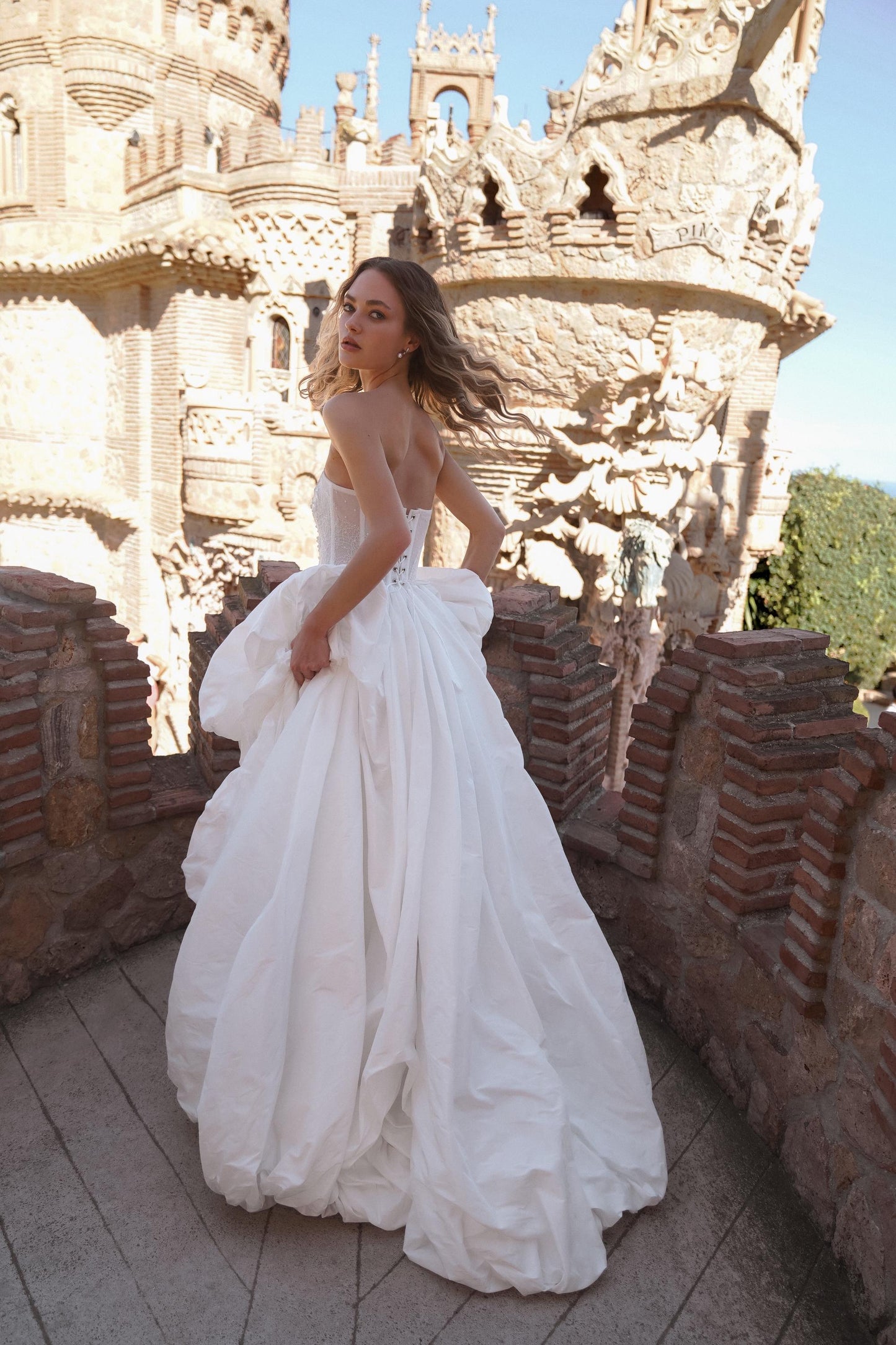 SOL – Dramatic Ball Gown Wedding Dress SOL, Corset Bodice with Detachable Skirt