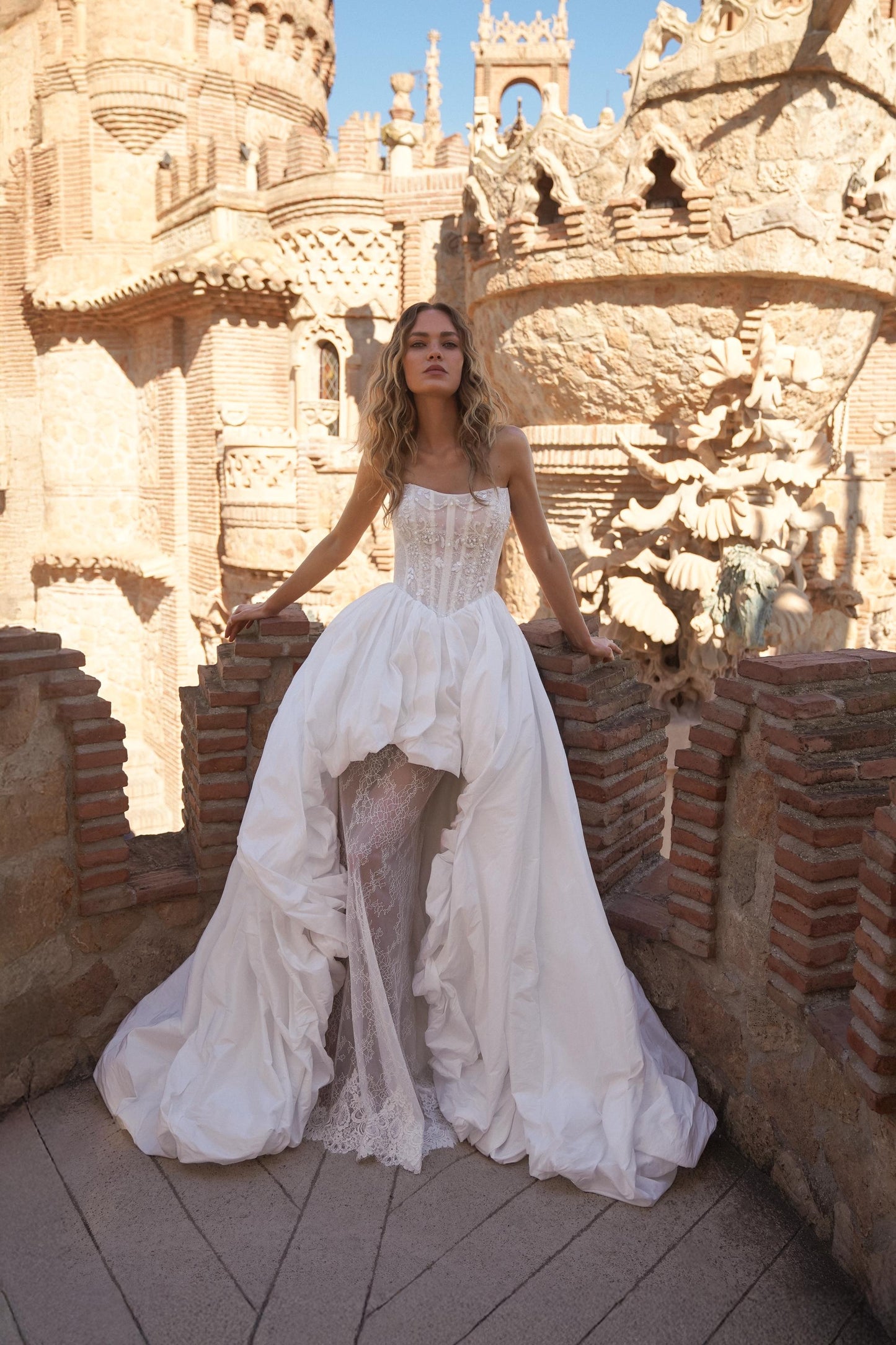 SOL – Dramatic Ball Gown Wedding Dress SOL, Corset Bodice with Detachable Skirt