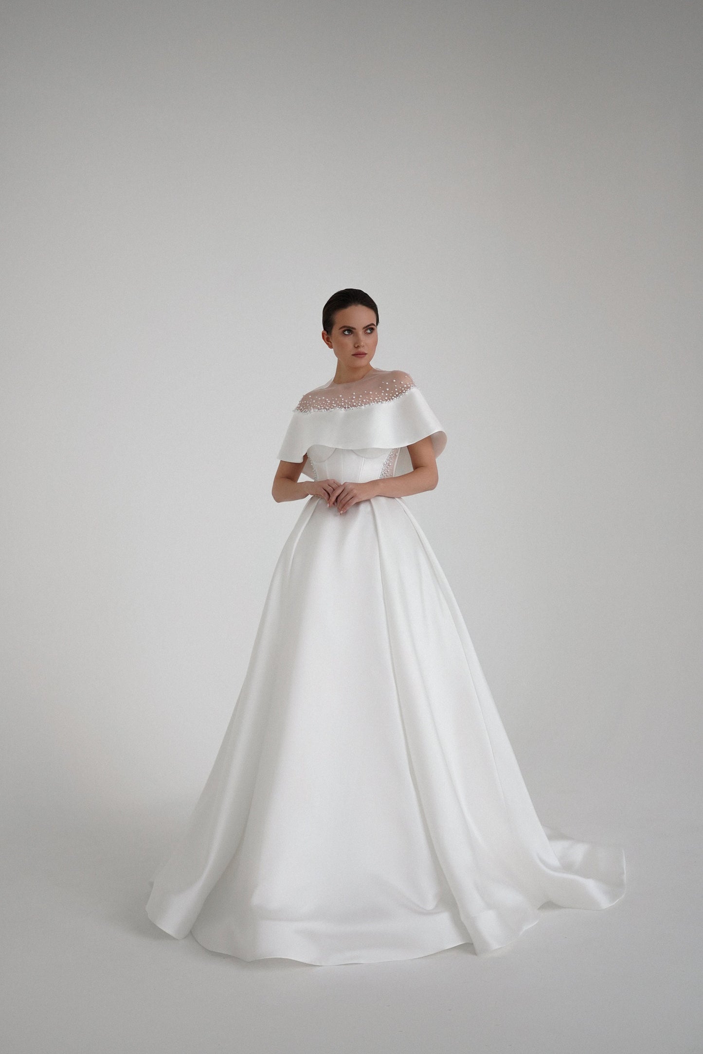 SEVERIA – Strapless Mikado A-Line Wedding Dress