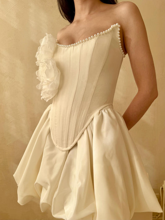 ORIMBA Puff Wedding Skirt – Short Ivory Bridal Skirt for Modern Brides