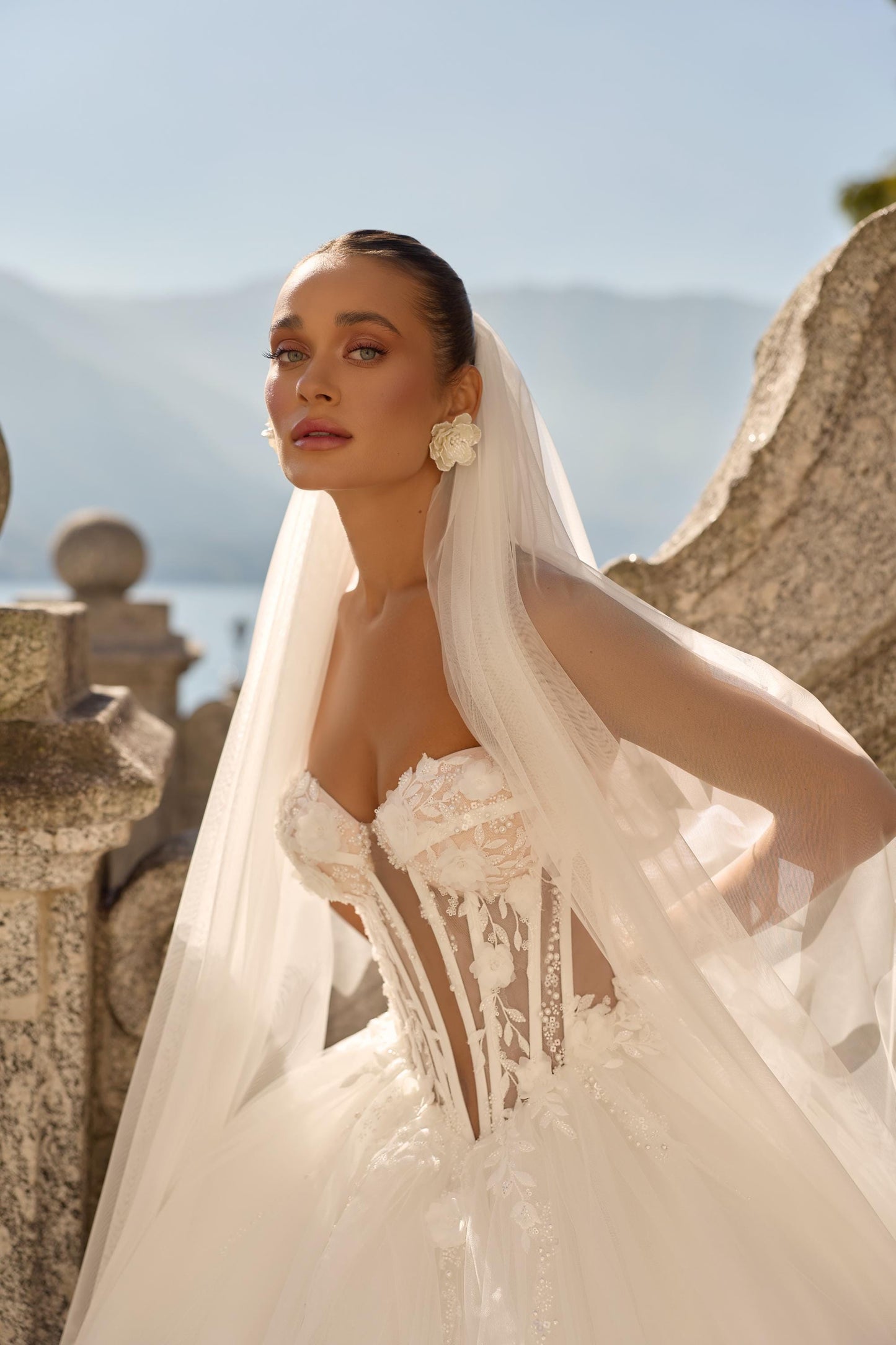 Wedding Dress off shoulder Corset Ball Gown Bridal Dress Lace Tulle Luxury Modern Princess Wedding Gown