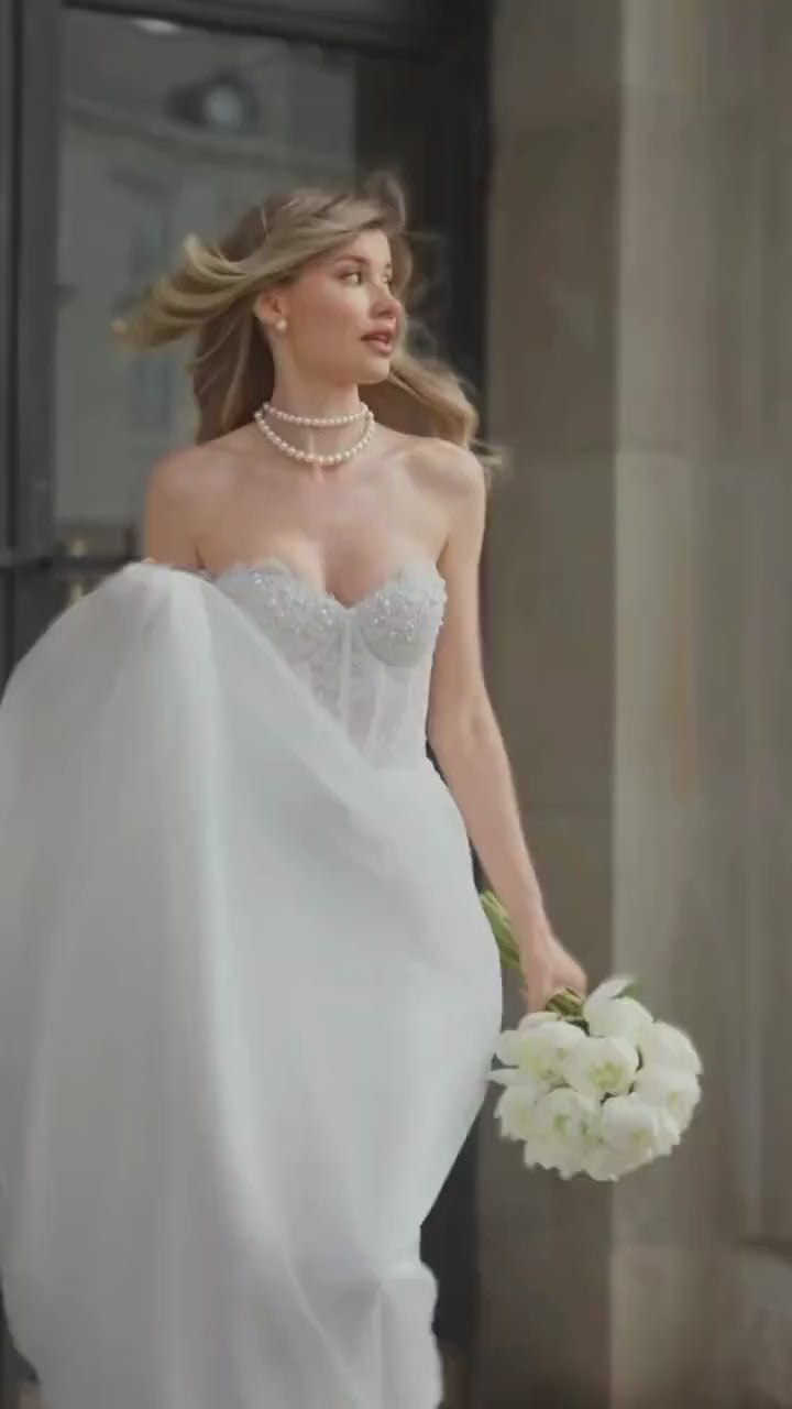 KEA Strapless Corset Wedding Dress